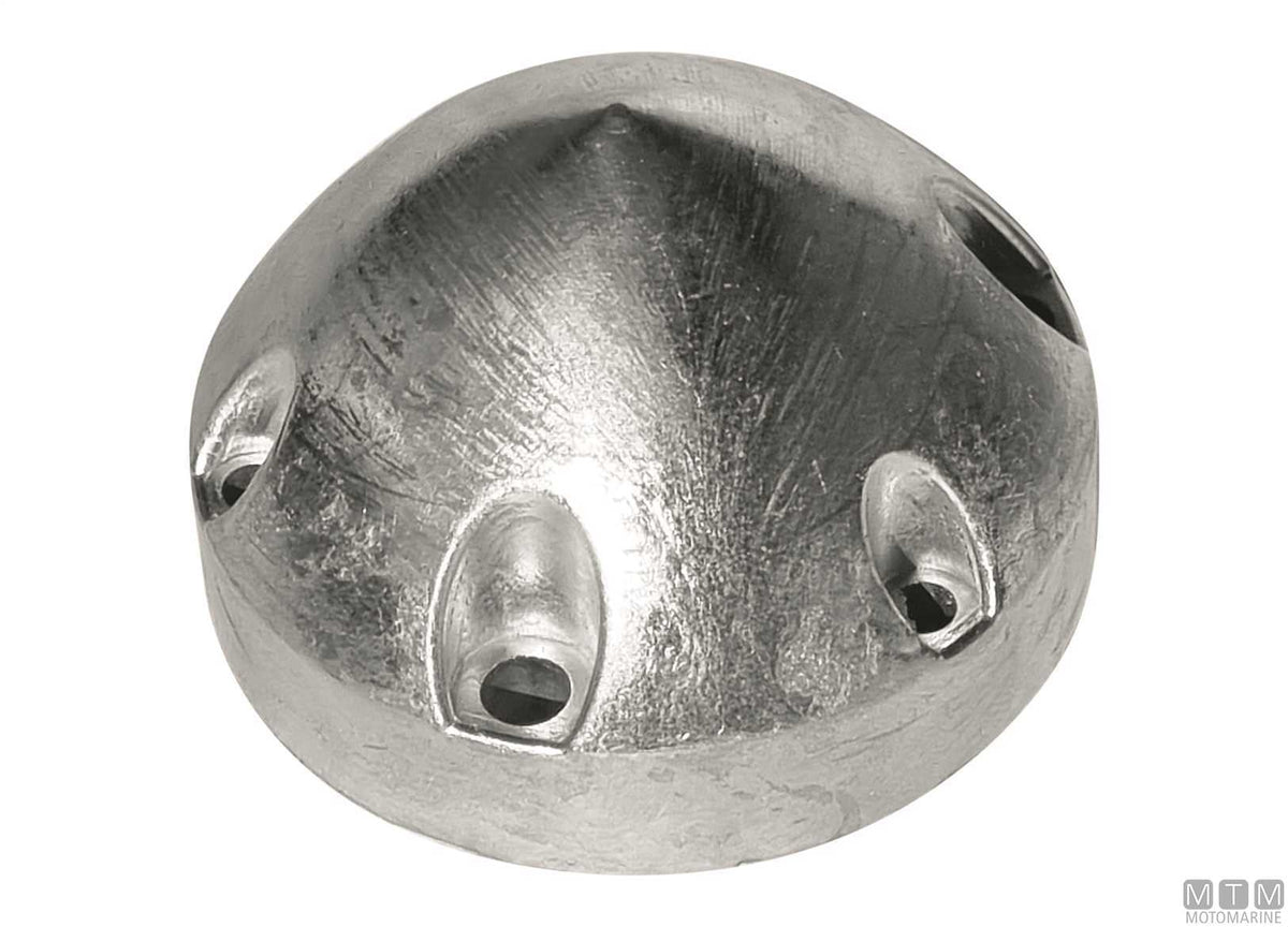 Nose cone zinc anode for 6F Max Prop 3P Ø80 mm - original photo Motomarine Srl