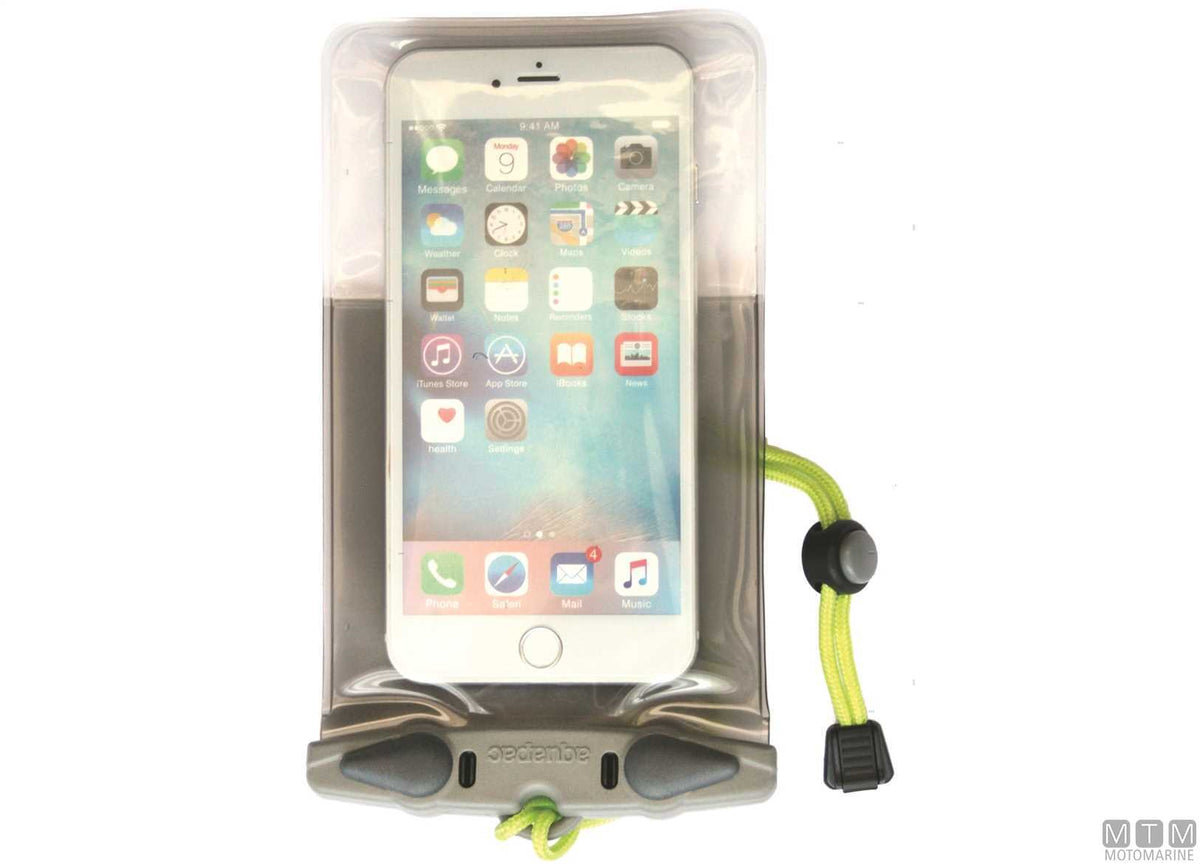 Aquapac waterproof phone case 354 blue - original photo Motomarine Srl