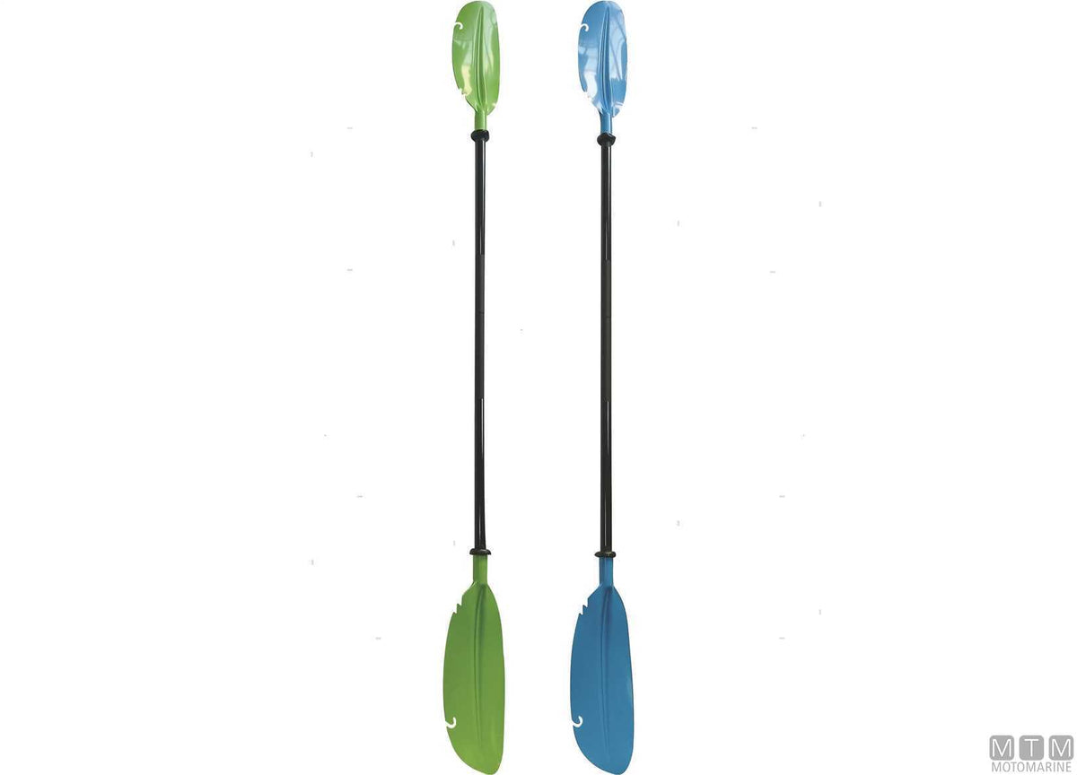 Split kayak paddle 220 cm aluminium blue - original photo Motomarine Srl