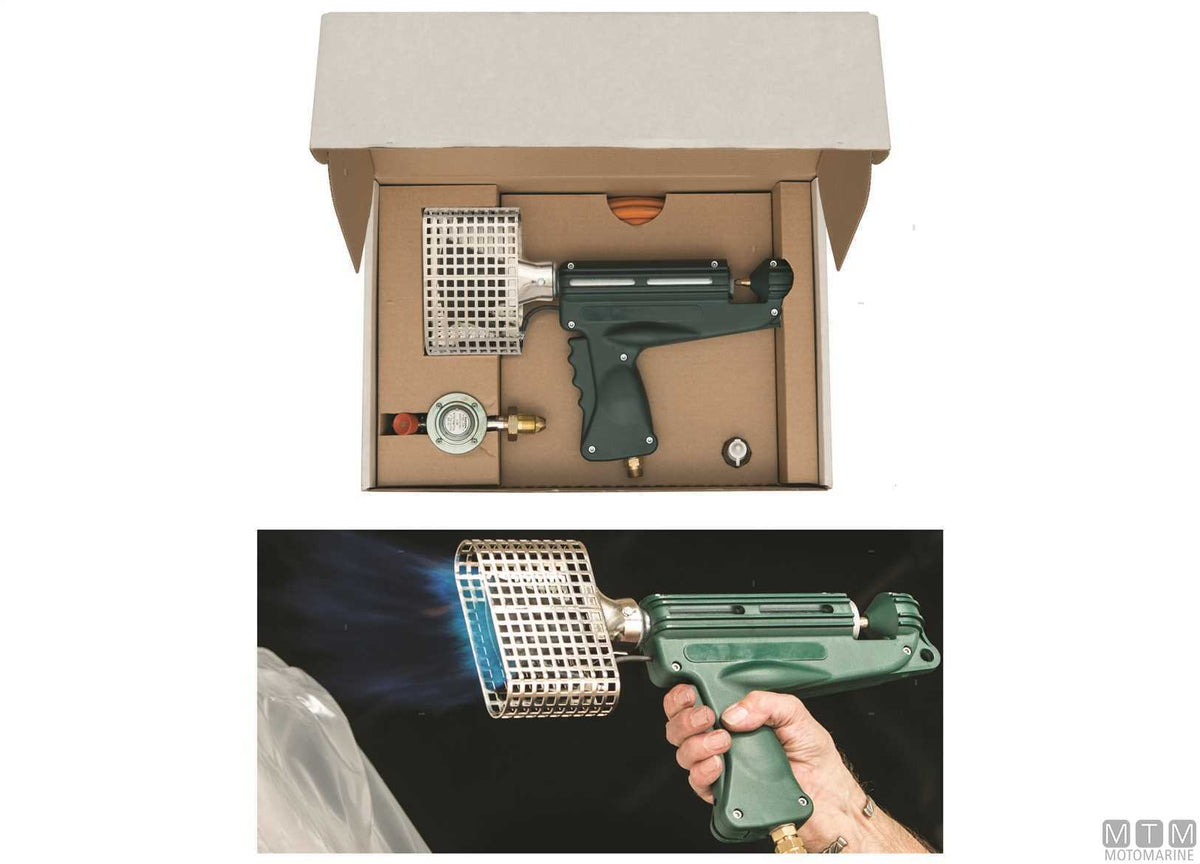 Heat shrink gun - original photo Motomarine Srl
