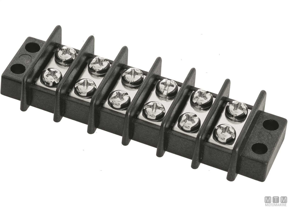 Terminal block 20 A 8 terminals - original photo Motomarine Srl