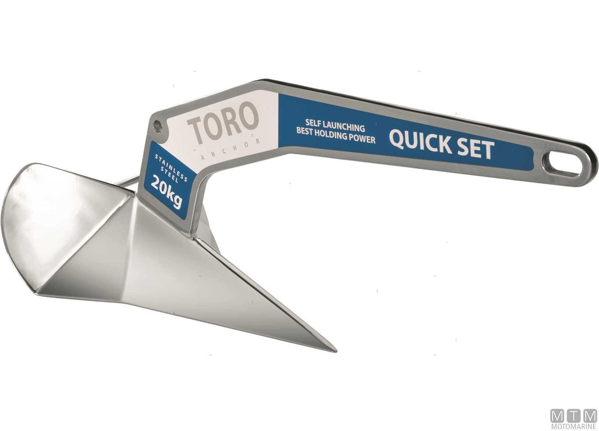 Toro anchor 10 kg, stainless steel 316 - original photo Motomarine Srl