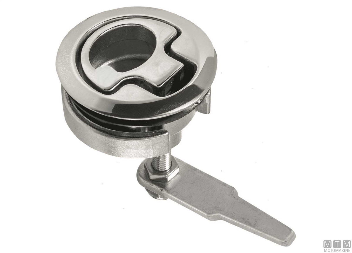 Roca compression latch Ø61 mm with angled lever stainless steel - original photo Motomarine Srl