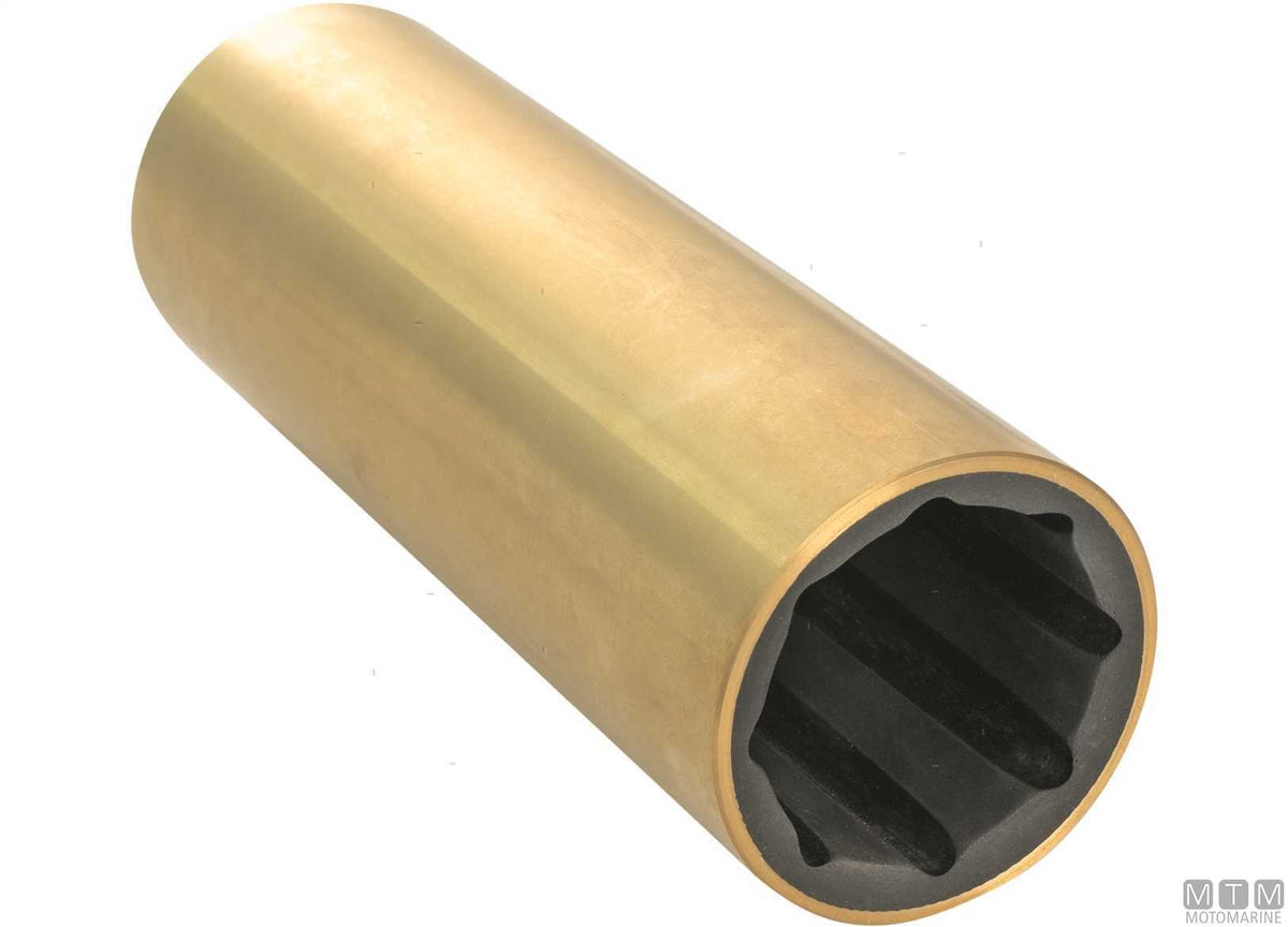 Idrolub brass bushing for Ø115 mm shaft, external Ø5"1/2, L457.2 mm - original photo Motomarine Srl