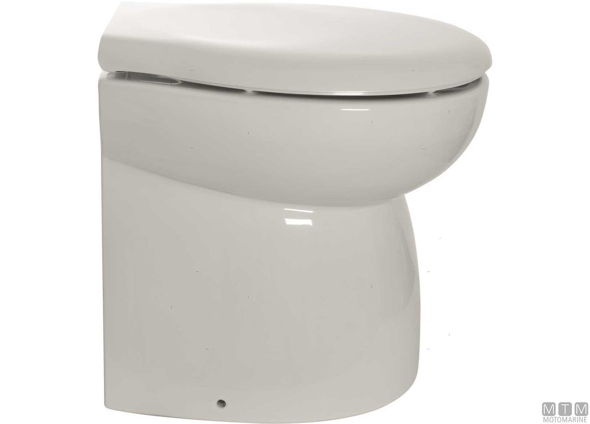 Ocean Luxury low electric toilet, 12V - original photo Motomarine Srl