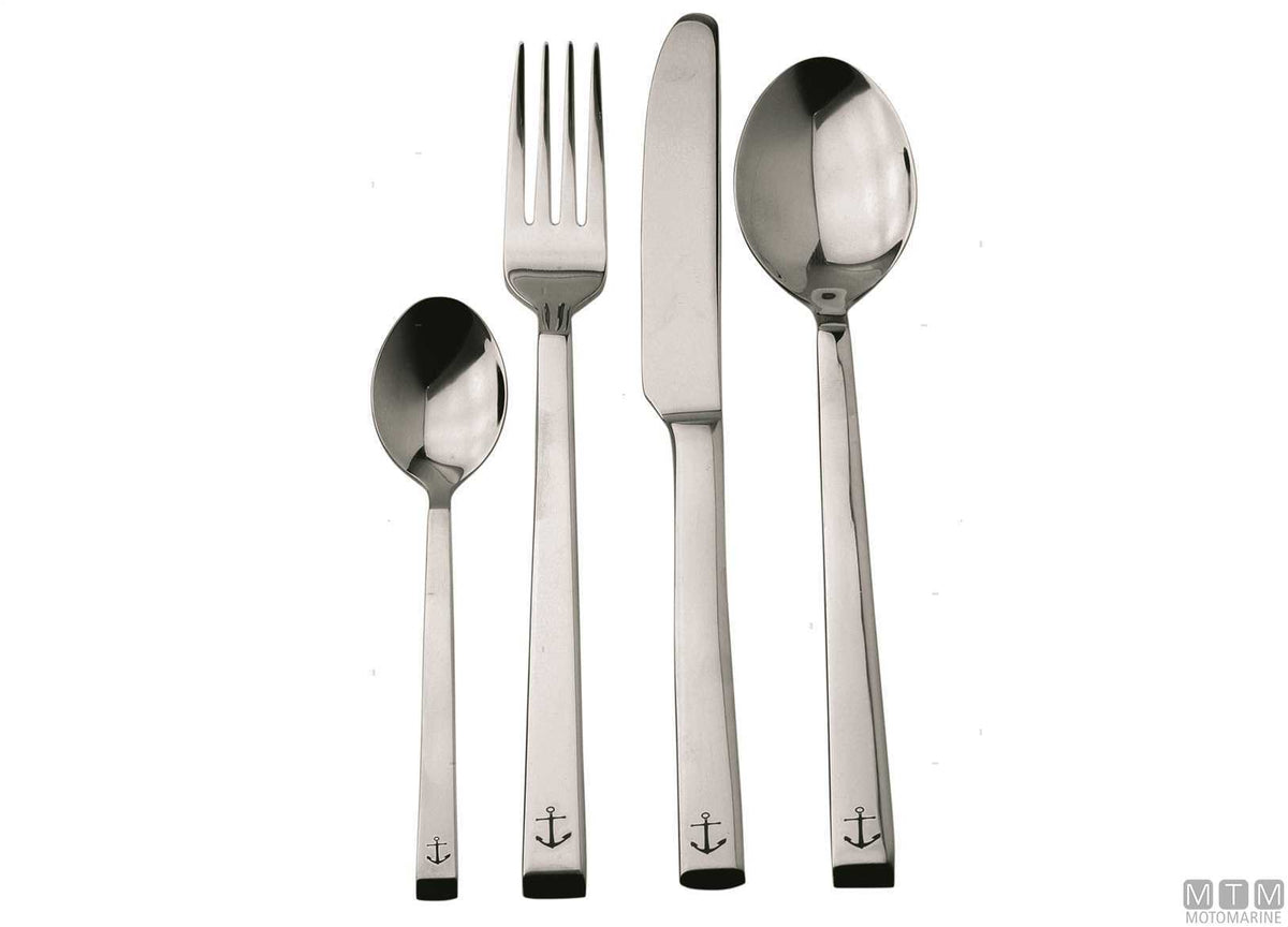24-piece stainless steel 18/10 cutlery set - original photo Motomarine Srl