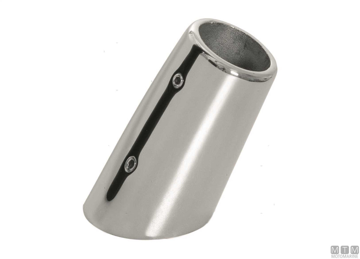 Stanchion base 90° Ø30 mm stainless steel 316 - original photo Motomarine Srl