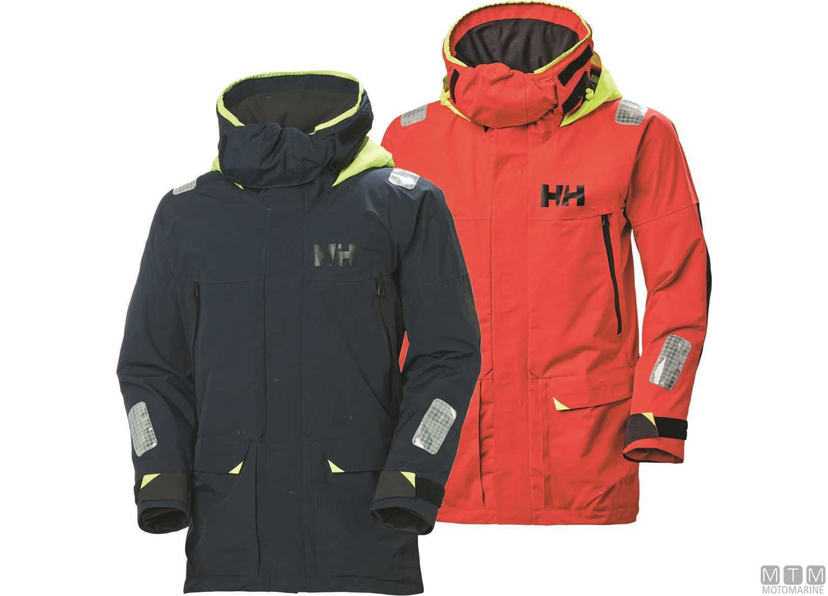 H/H Skagen Offshore oilskin jacket 597 navy S - original photo Motomarine Srl