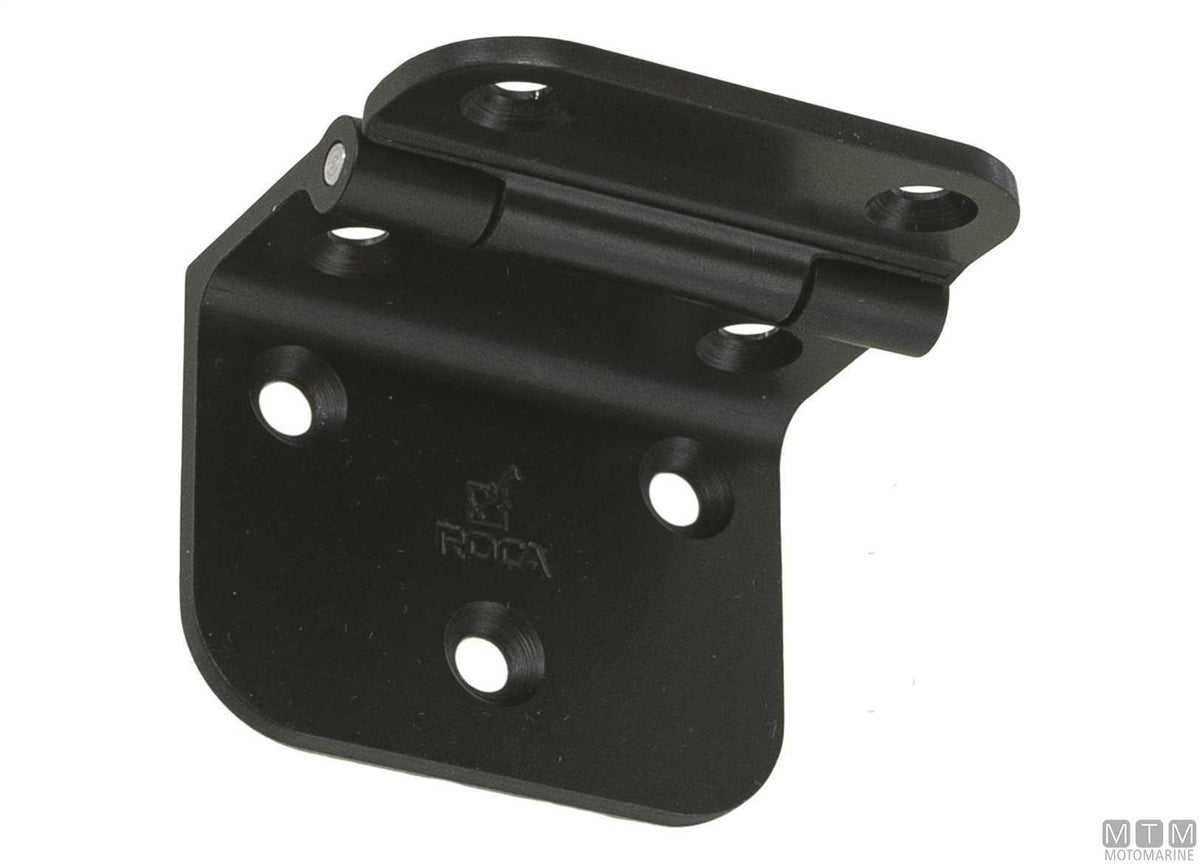 Roca hinge support 55x60 mm, black aluminium - original photo Motomarine Srl