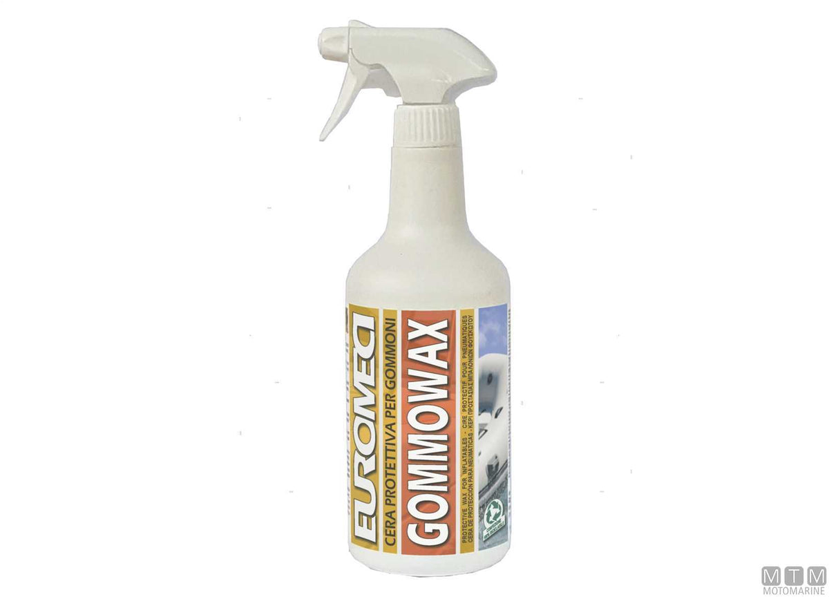 Euromeci Gommowax Spray inflatable boat restoring wax 750 ml - original photo Motomarine Srl