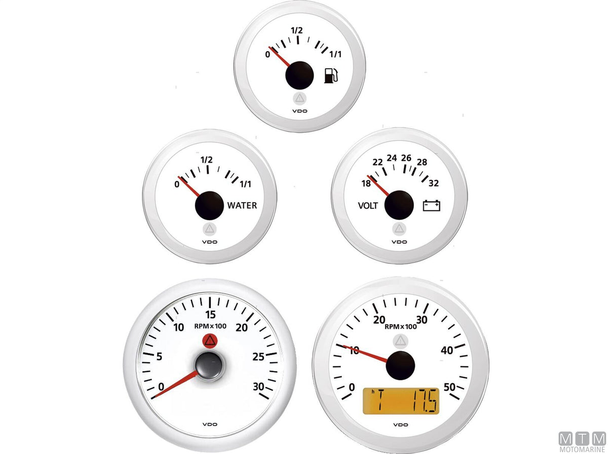 Fuel level gauge 240-30 Ohm VDO White - original photo Motomarine Srl