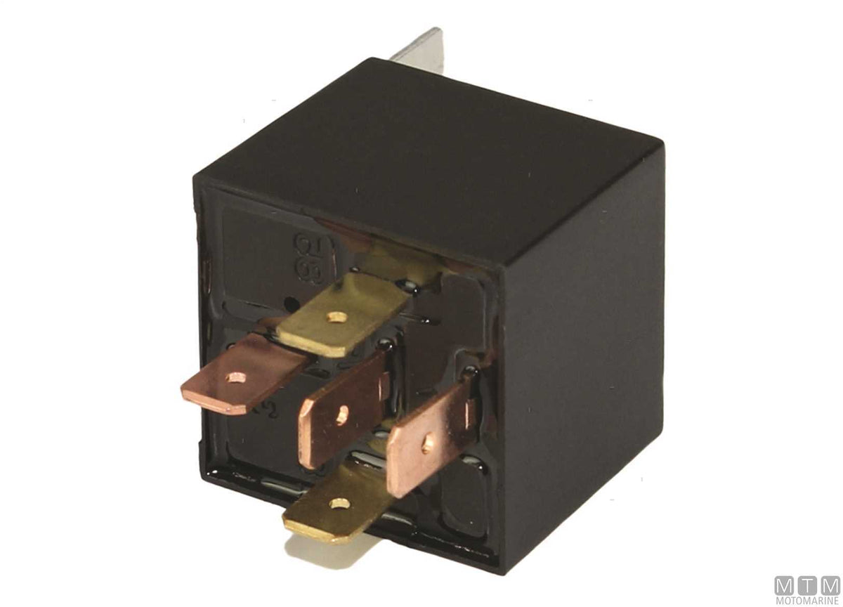 SPDT relay switch, 5-pin, 12V-30A - original photo Motomarine Srl