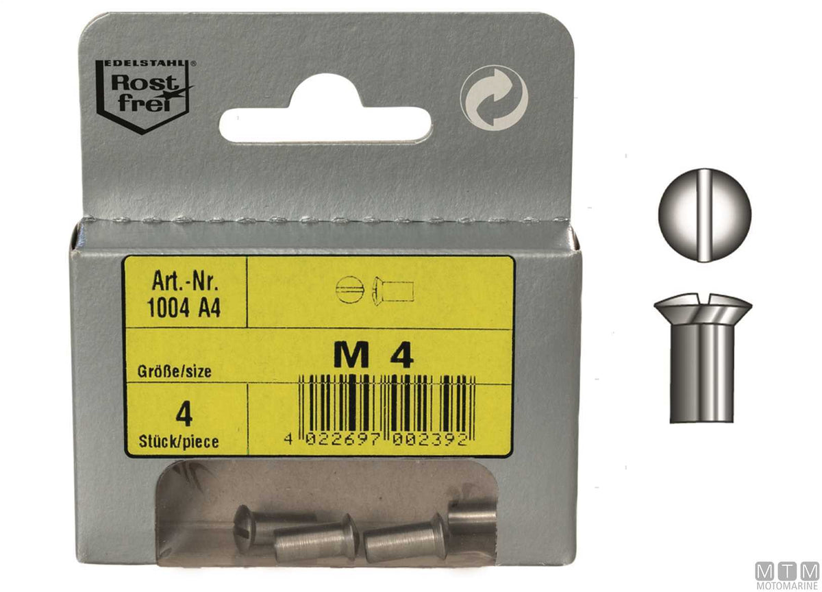 Coupling nuts stainless steel A4 M8 2 pcs - original photo Motomarine Srl