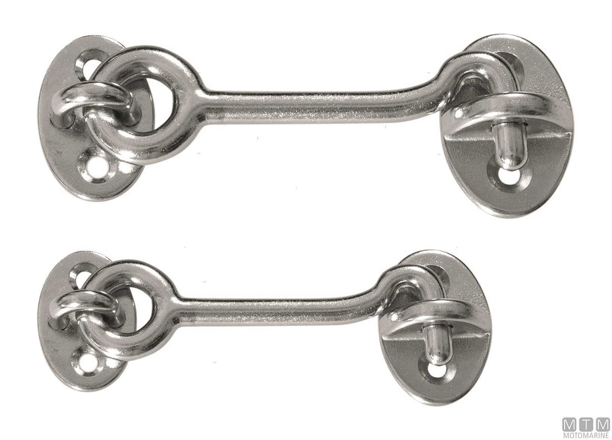 Door stop hook L50 mm stainless steel - original photo Motomarine Srl