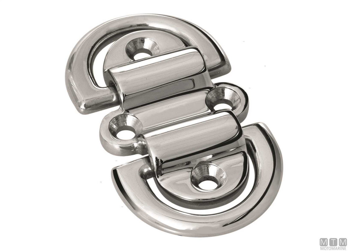 Ring plate 4 holes Ø10 mm stainless steel 316 - original photo Motomarine Srl