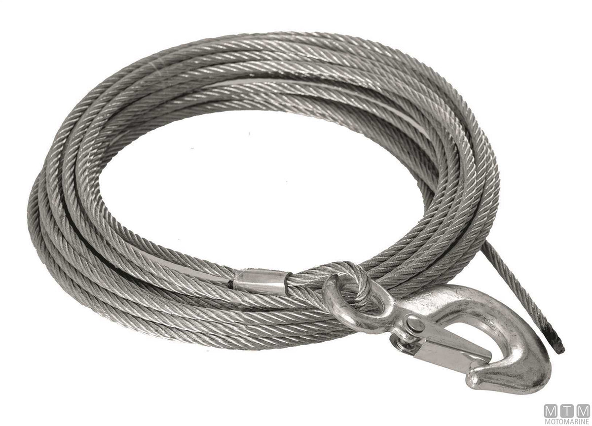 Cable for trailer winch Ø4 mm, 8 m - original photo Motomarine Srl