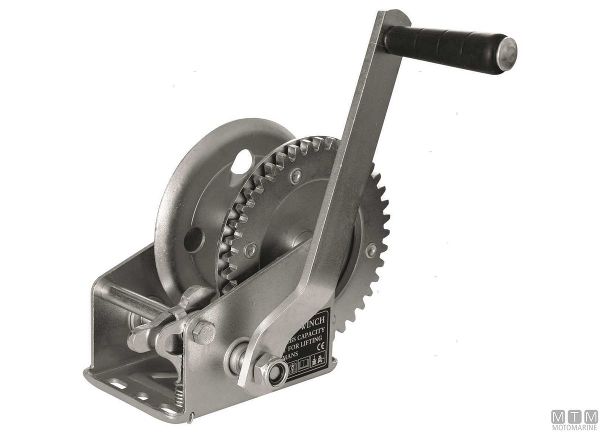 Manual trailer winch pull 635 kg - original photo Motomarine Srl