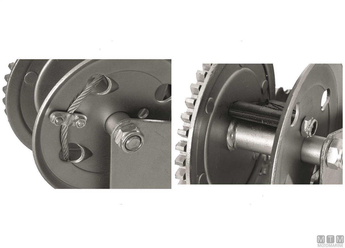 2-speed manual trailer winch pull 900 kg - original photo Motomarine Srl