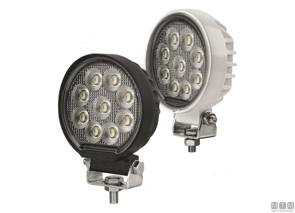 LED deck spotlight white Ø116 mm - original photo Motomarine Srl