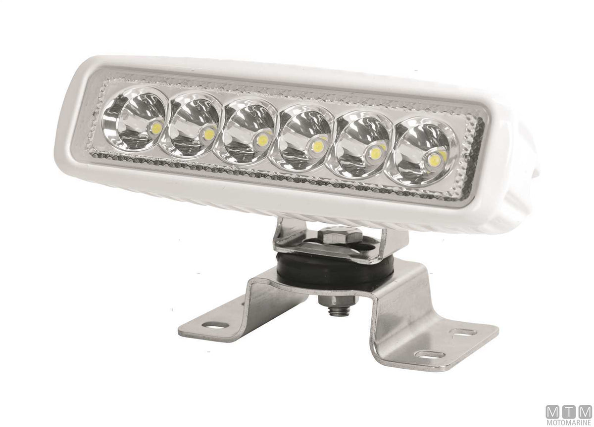 Stainless steel mounting base for floodlights - original photo Motomarine Srl