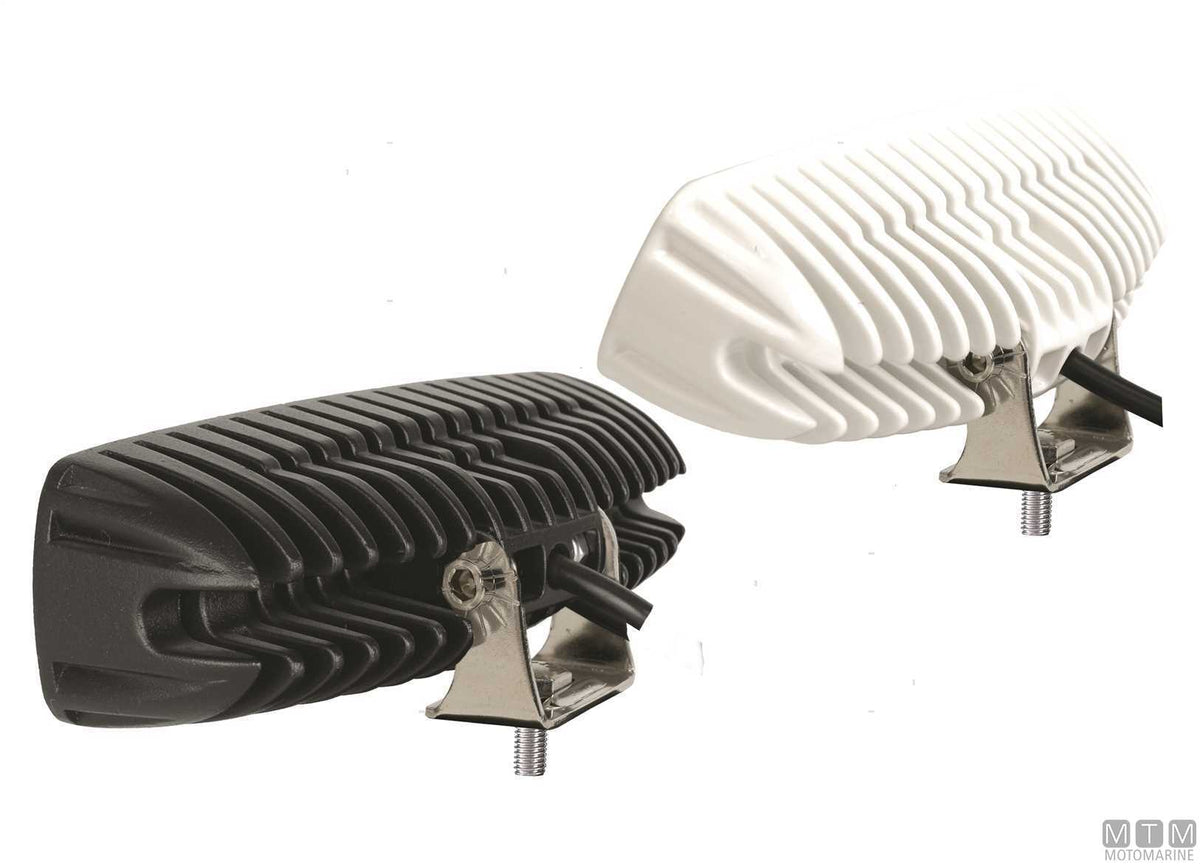 LED deck spotlight white 160x46 mm - original photo Motomarine Srl