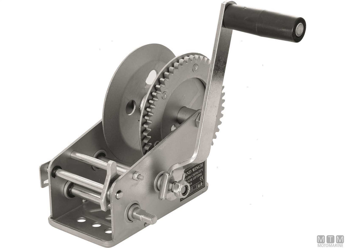 2-speed manual trailer winch pull 900 kg - original photo Motomarine Srl