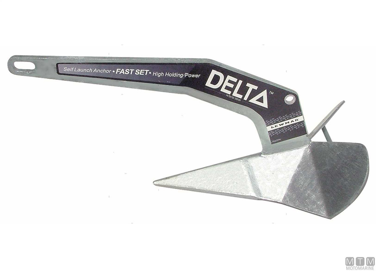 Delta anchor 32 kg hot-dip galvanized steel - original photo Motomarine Srl