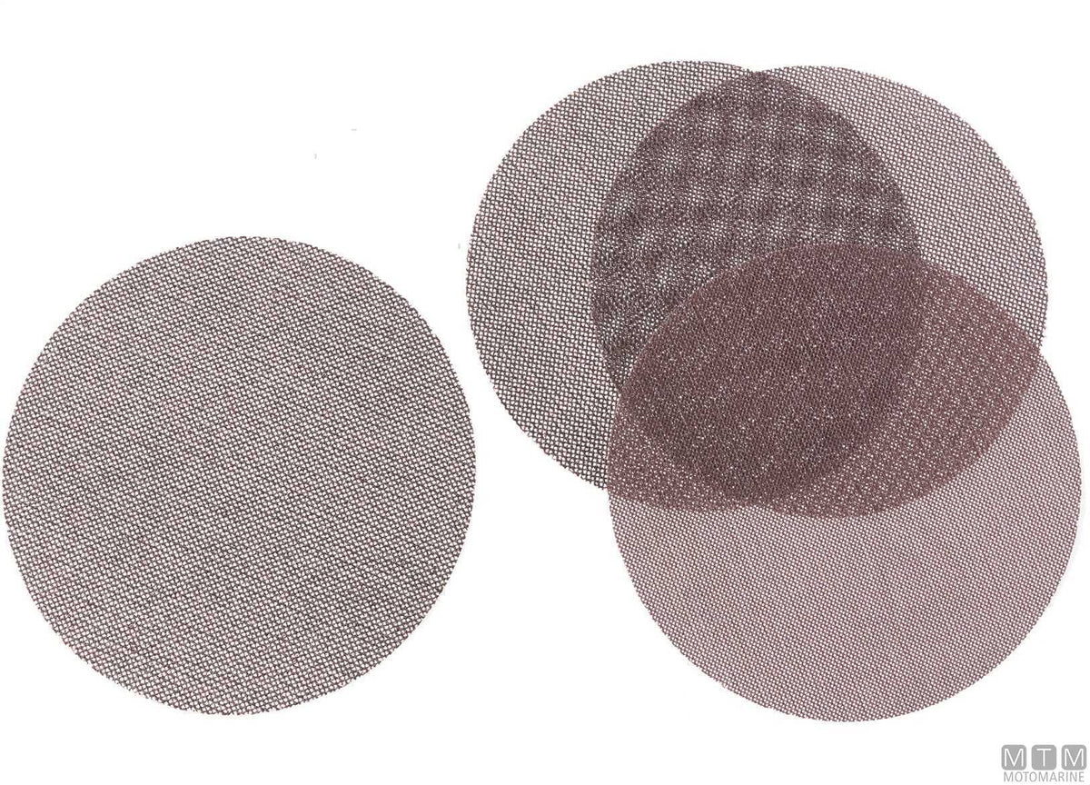 Hook-and-loop mesh abrasive disc HG P240 150 mm - original photo Motomarine Srl