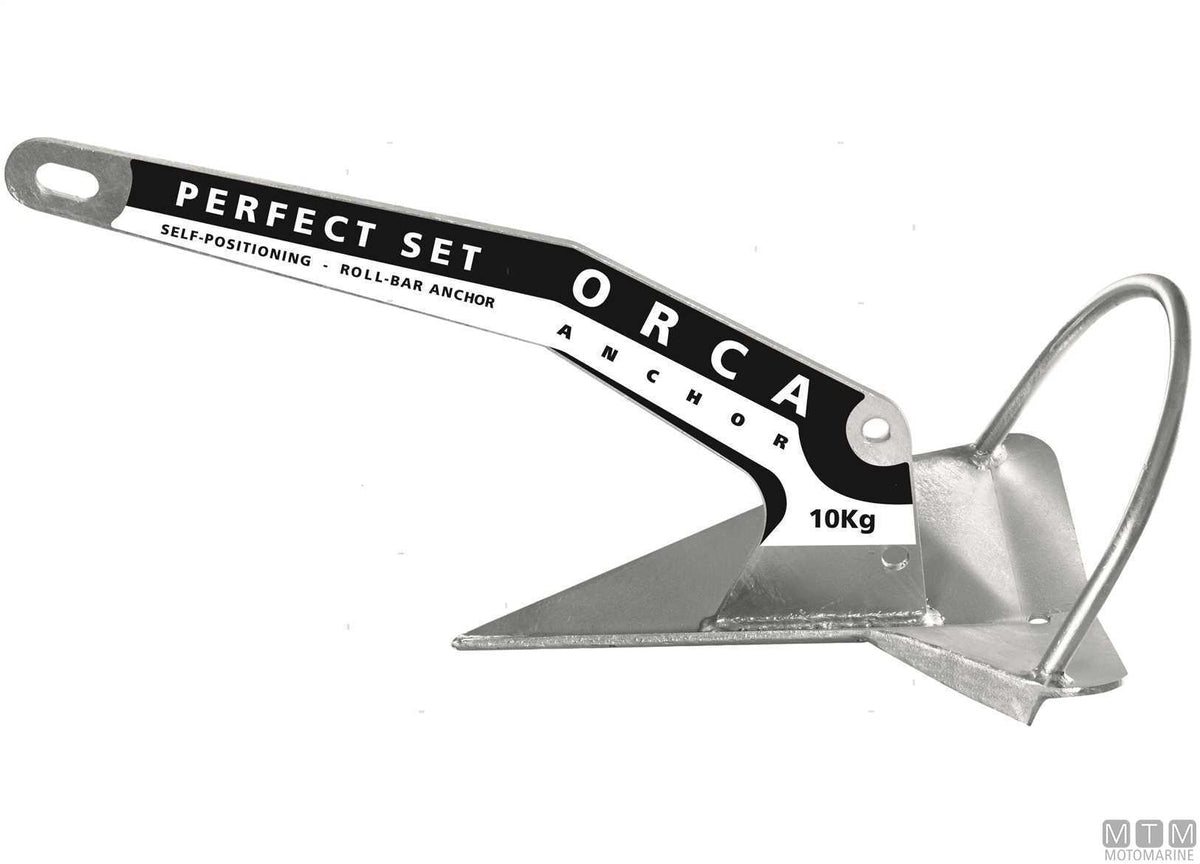 Orca anchor 40 kg hot-dip galvanized steel - original photo Motomarine Srl