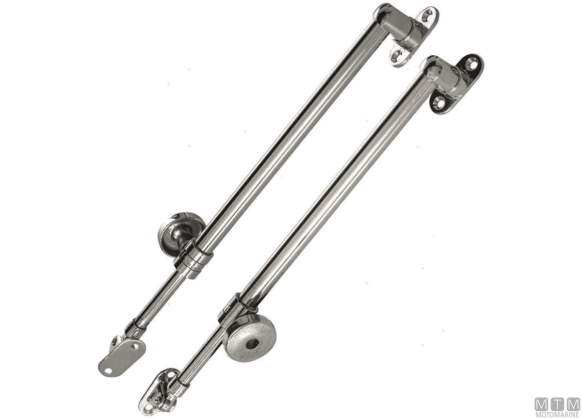 Stay 360/640 mm right-hand in chrome-plated brass - original photo Motomarine Srl