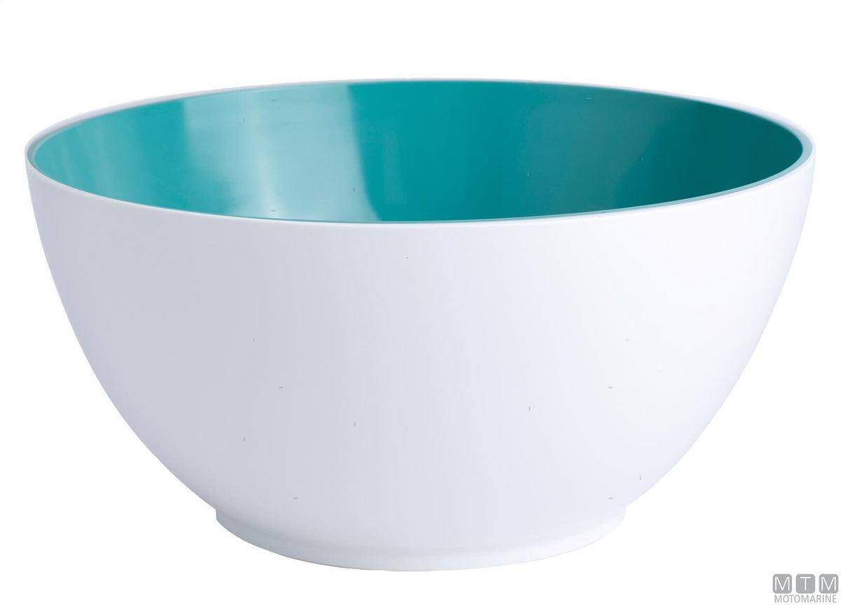 Salad bowl with servers MB Harmony Acqua - original photo Motomarine Srl