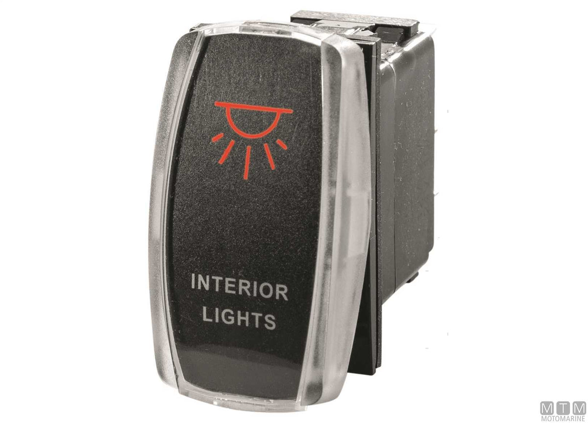 Rocker switch label ON-OFF 5 terminals - original photo Motomarine Srl