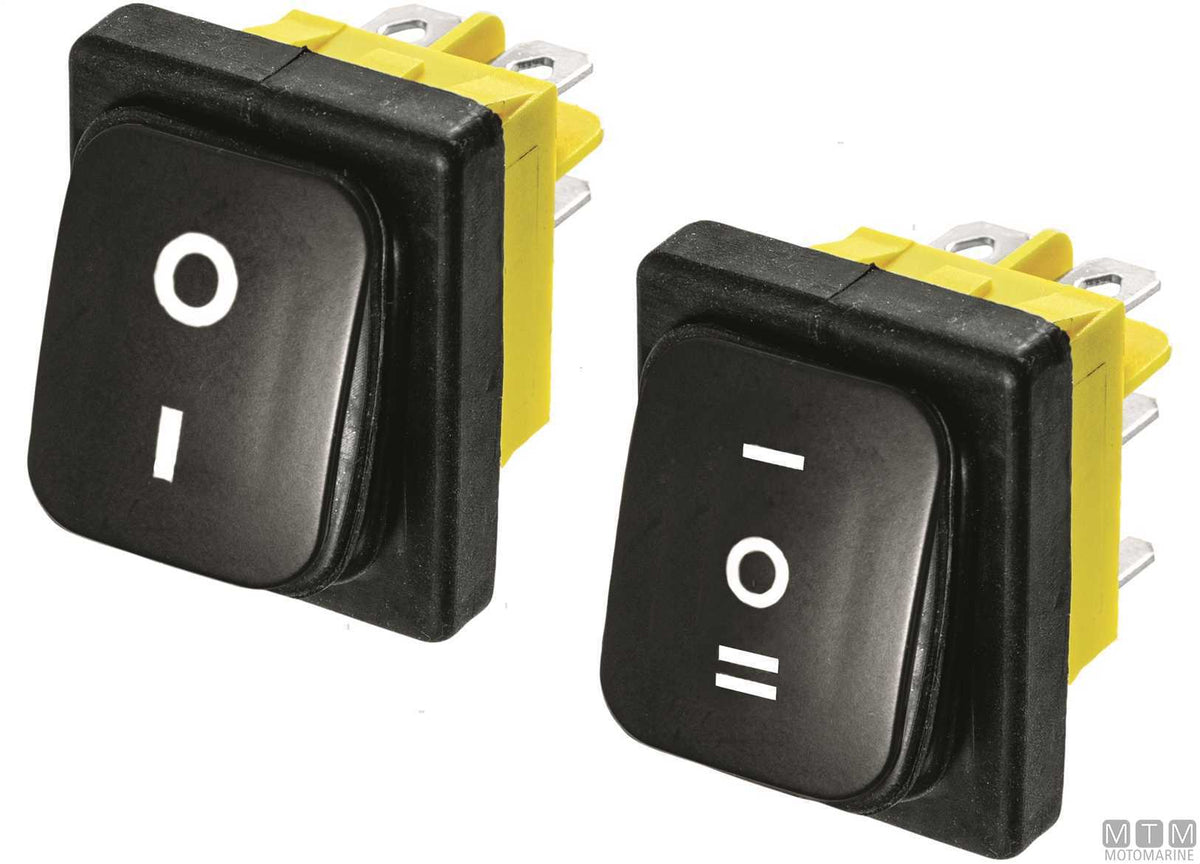 Classic rocker switch ON-OFF 20 A 4 terminals - original photo Motomarine Srl