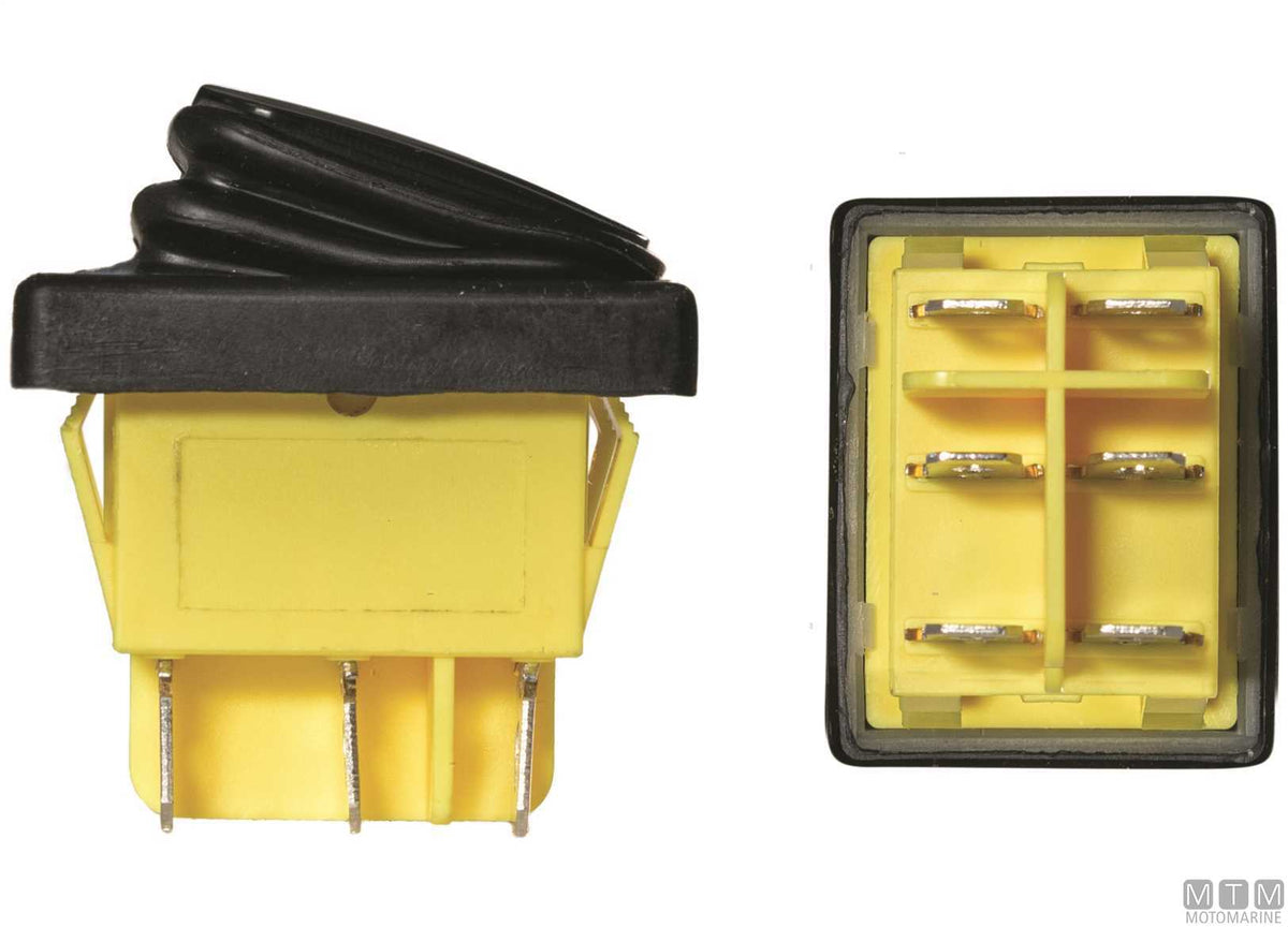 Classic rocker switch ON-OFF 20 A 4 terminals - original photo Motomarine Srl