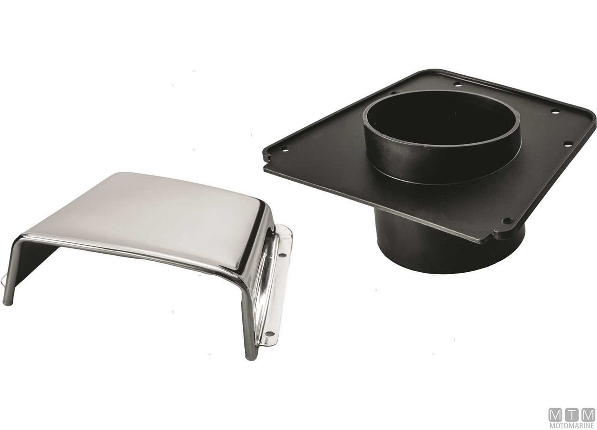 Air vent 150x120 mm, stainless steel - original photo Motomarine Srl