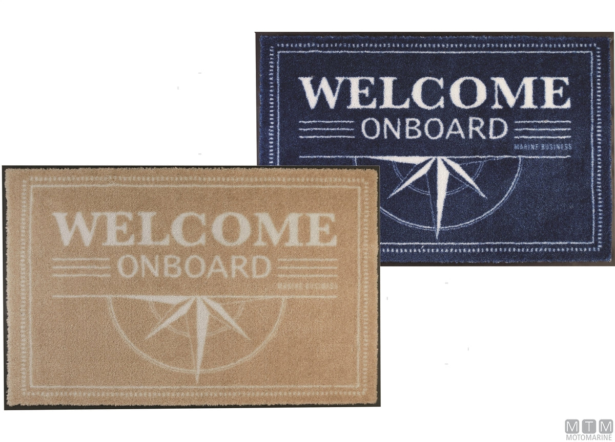 Rug MB Welcome brown 70x50 cm - original photo Motomarine Srl