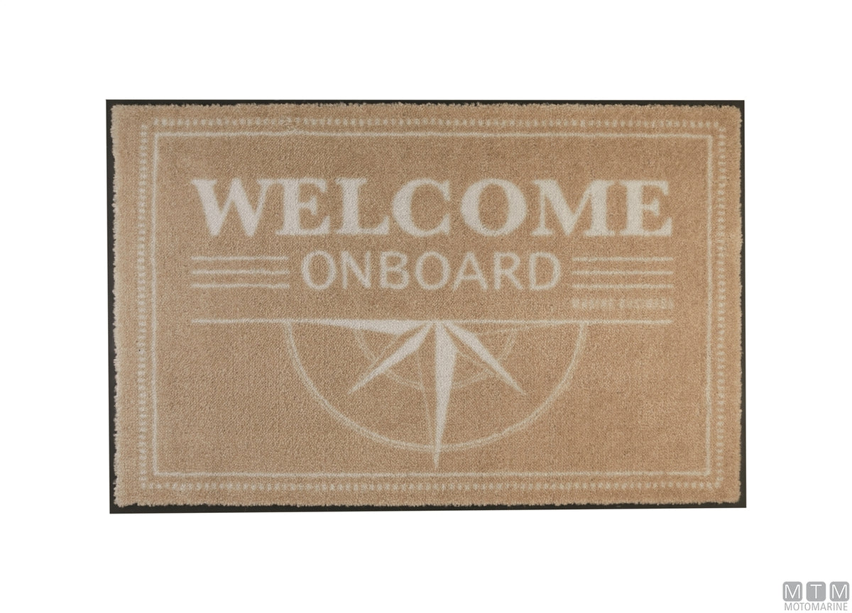 Rug MB Welcome brown 70x50 cm - original photo Motomarine Srl