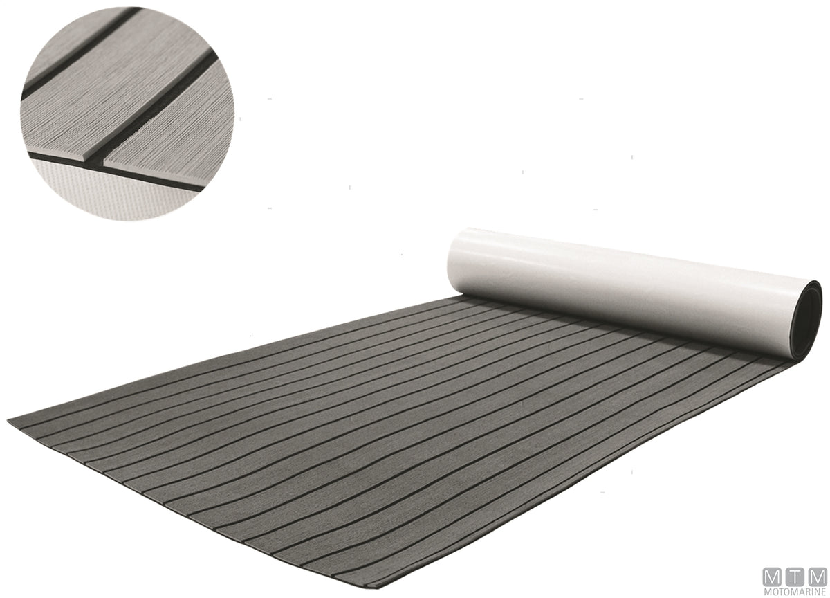Milled EVA Deck covering 200x100 cm teak - original photo Motomarine Srl