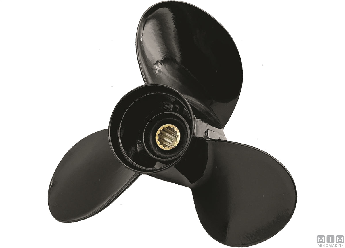 Alice propeller for Suzuki 3 blades aluminium 11 3/8x14 - original photo Motomarine Srl