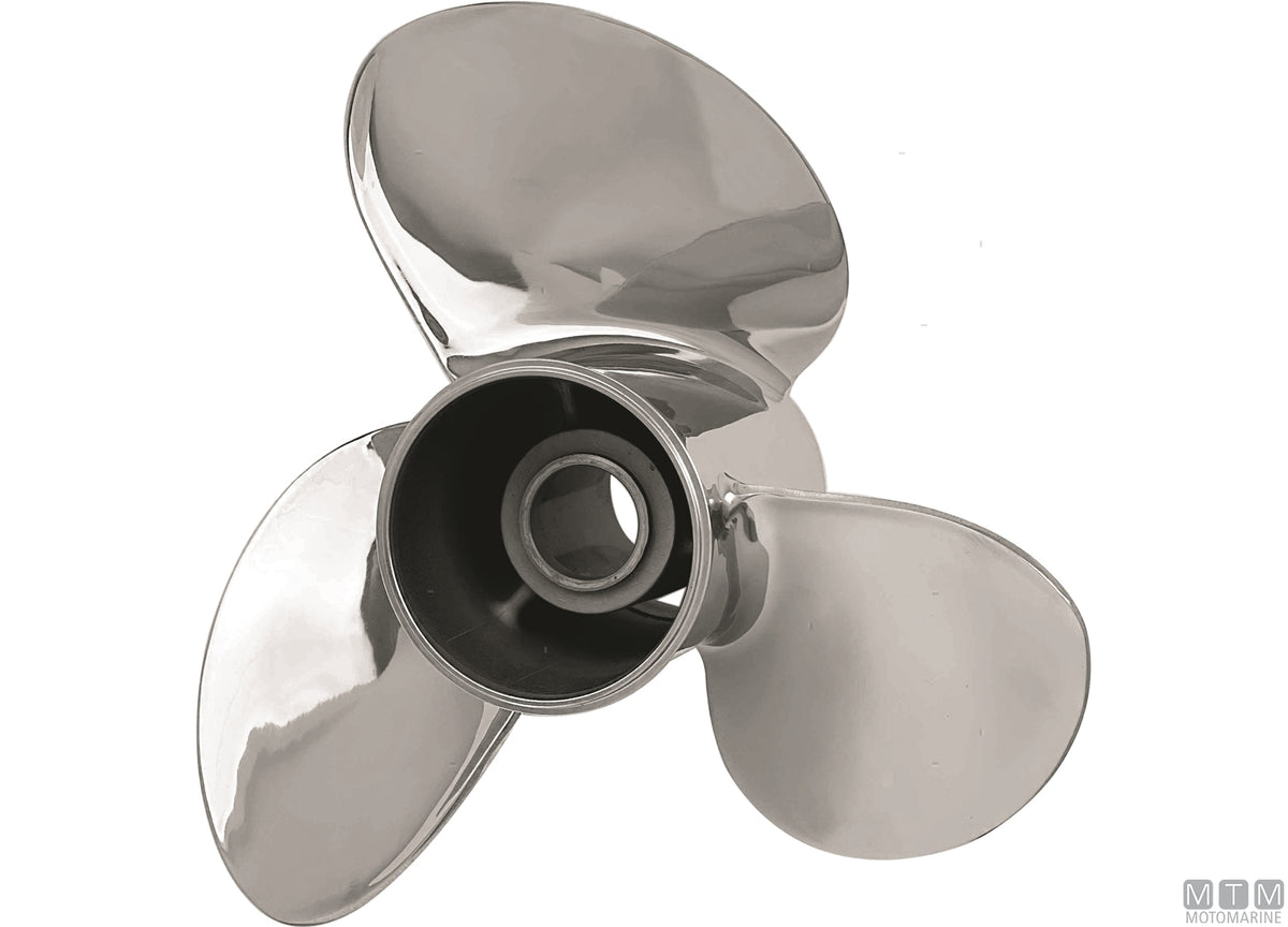 Alice propeller 4 blades stainless steel 13x21 - original photo Motomarine Srl