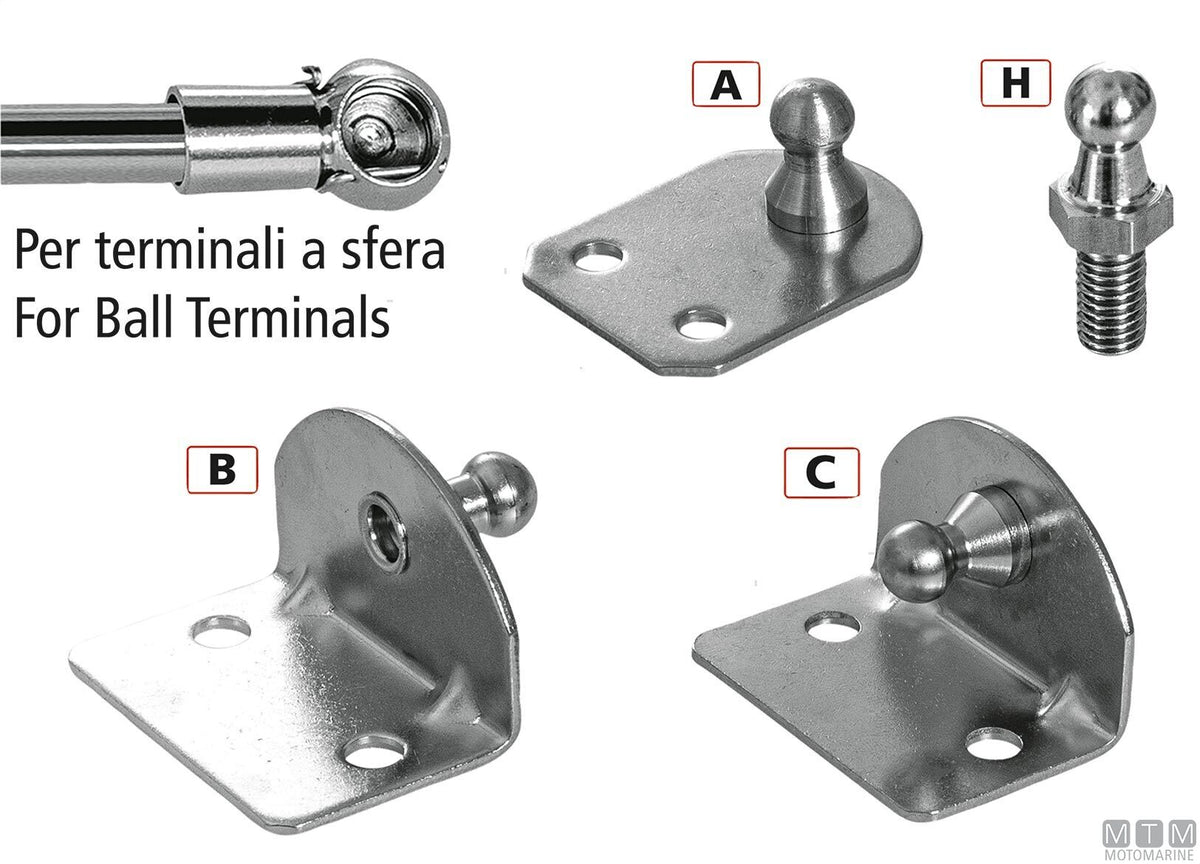Ball joint bracket type C - original photo Motomarine Srl