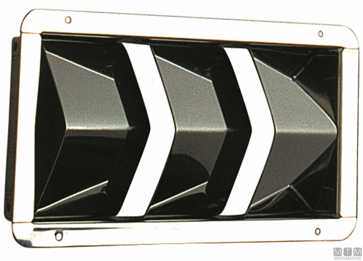 Narrow air vent 430x75 mm, stainless steel - original photo Motomarine Srl