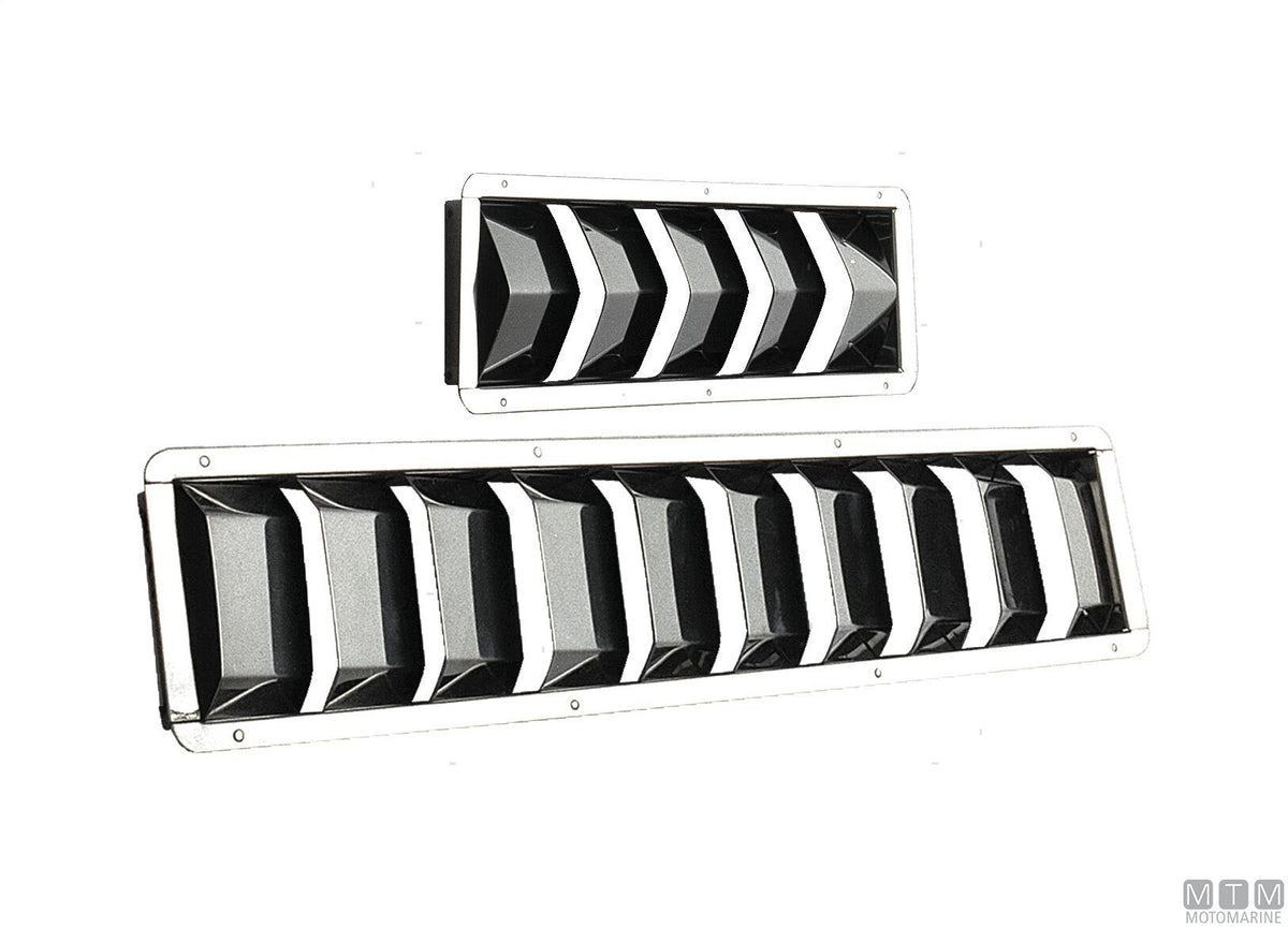 Compact air vent 210x110 mm, stainless steel - original photo Motomarine Srl