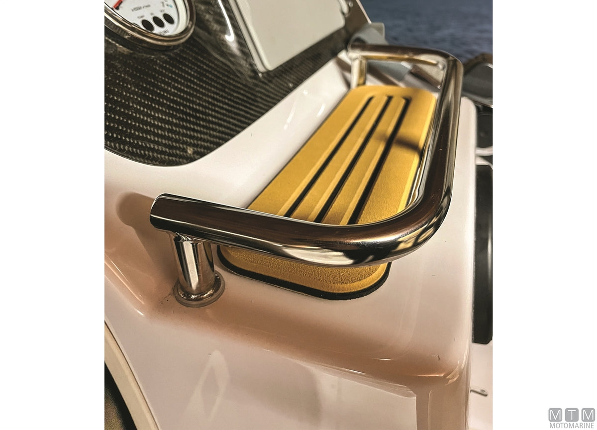Self-adhesive EVA step cover 10x33 cm black - original photo Motomarine Srl