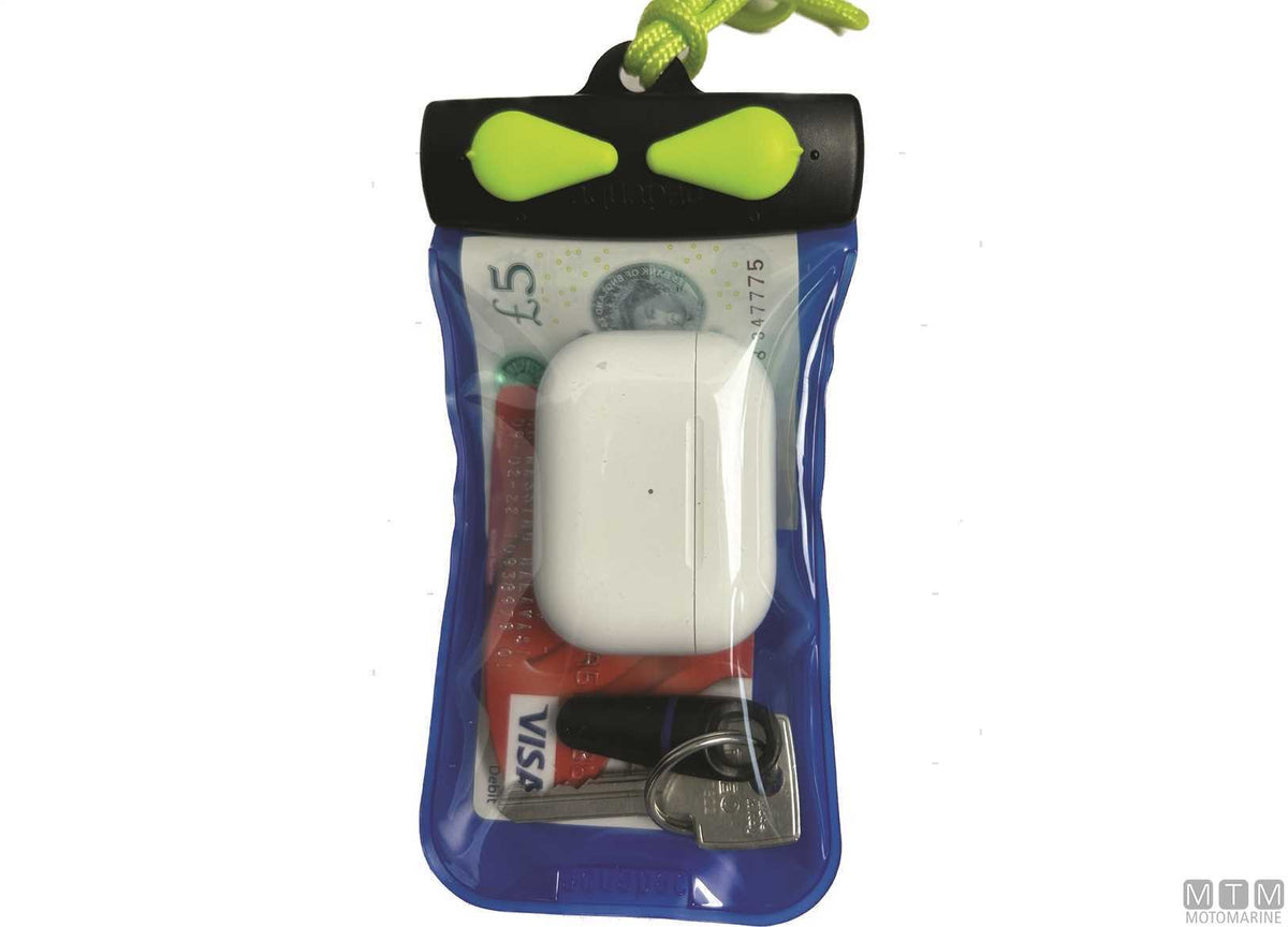 Aquapac Keymaster waterproof case for keys and cards blue - original photo Motomarine Srl