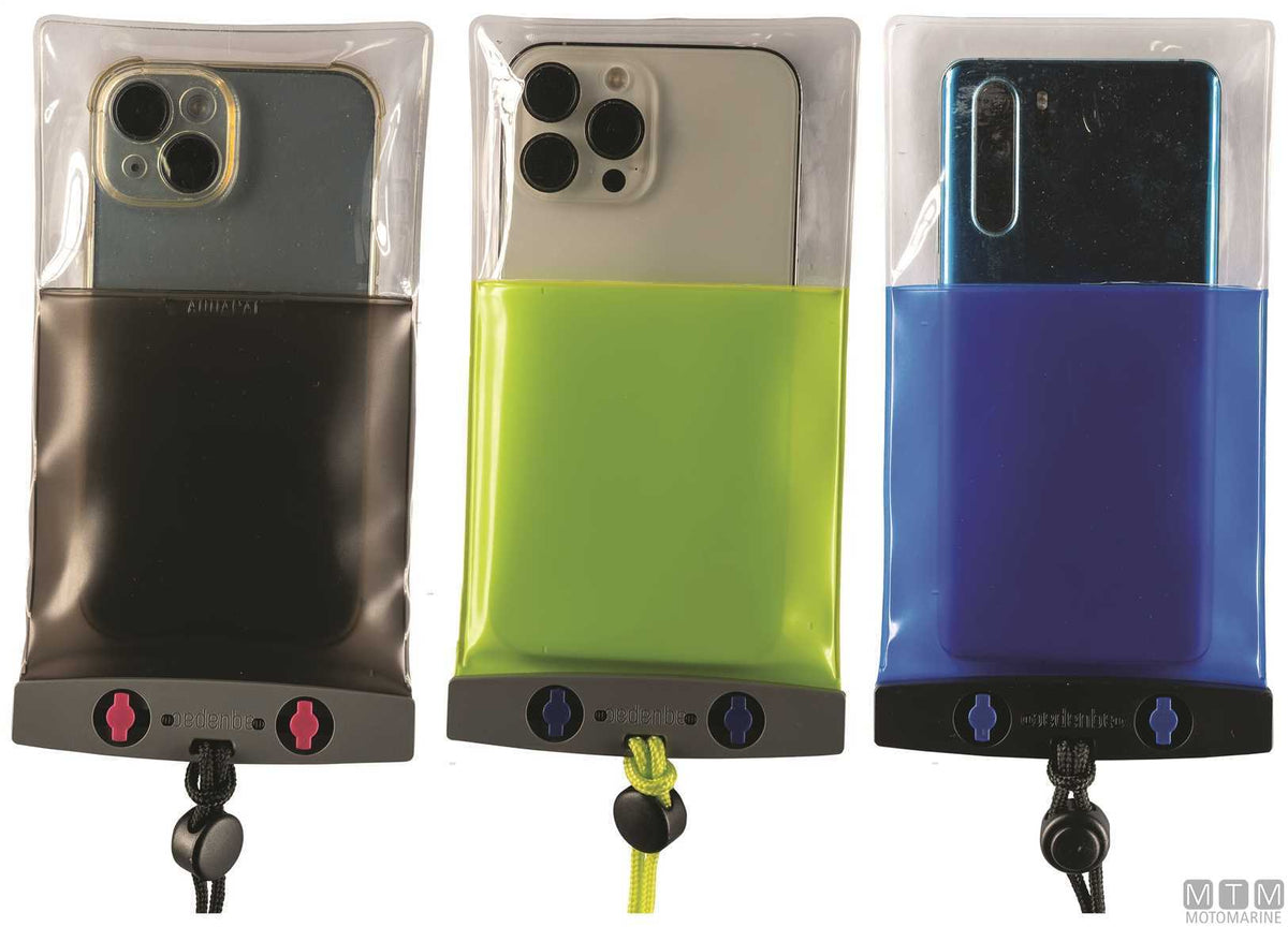 Aquapac phone waterproof case Compact Plus lime - original photo Motomarine Srl