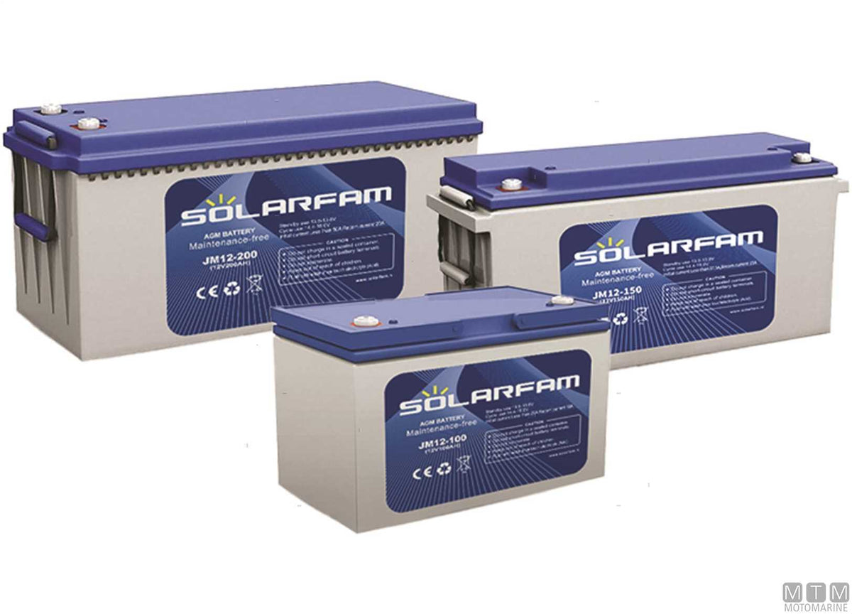 S-FAM AGM Battery 200 Ah - original photo Motomarine Srl