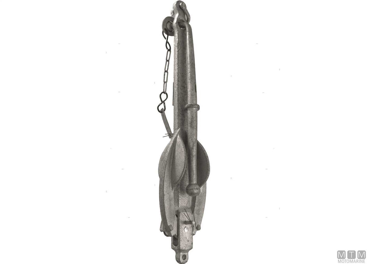 Folding admiralty anchor 5 kg hot-dip galvanized steel - original photo Motomarine Srl
