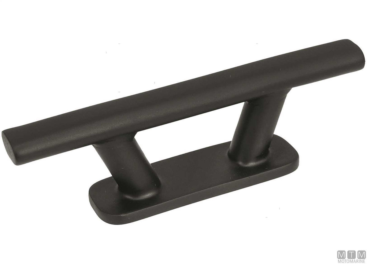 Skandia cleat 150 mm black in AISI 316 stainless steel - original photo Motomarine Srl