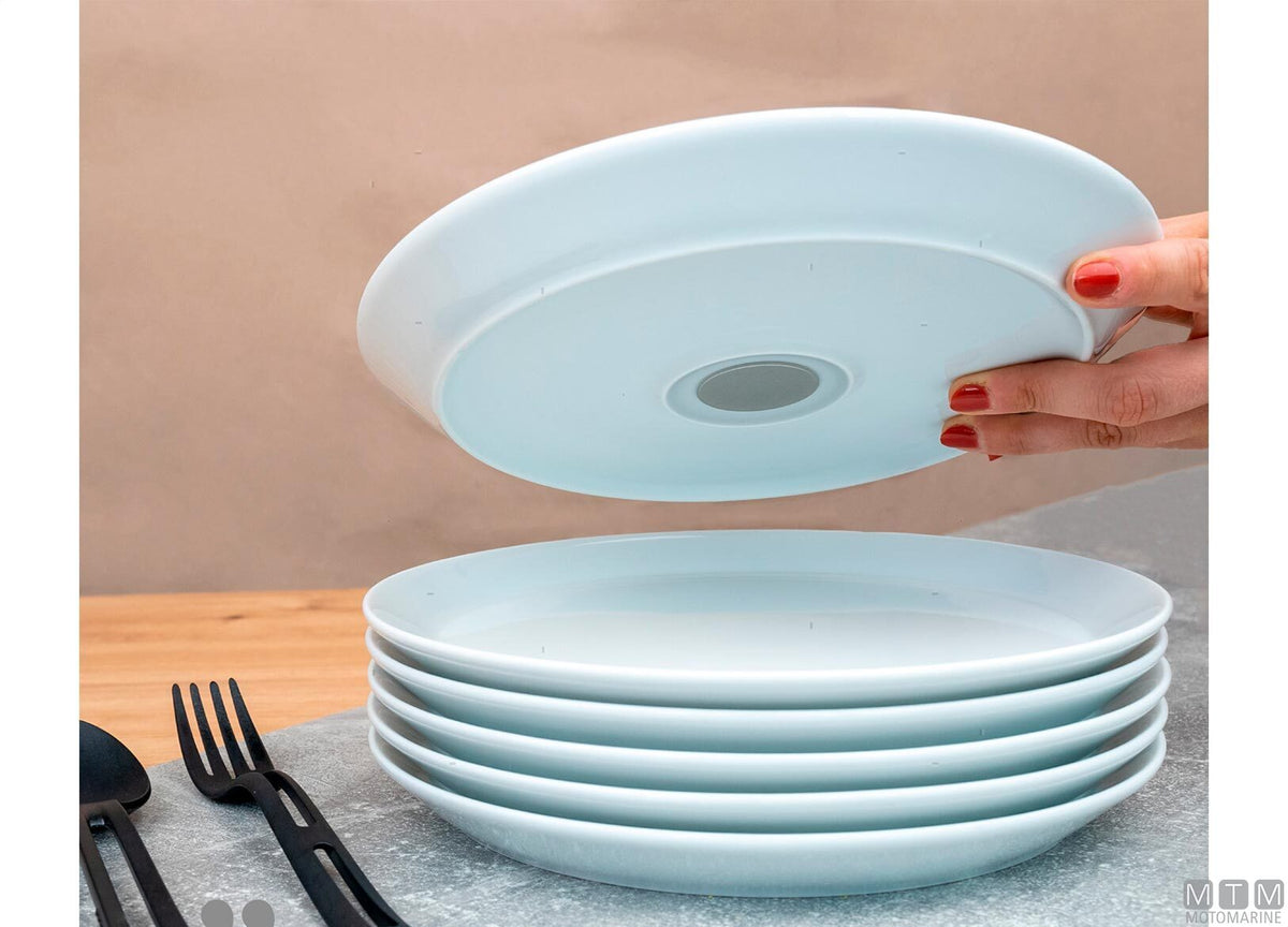Silwy set of 2 magnetic porcelain plates - original photo Motomarine Srl